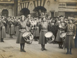 The Wspu Fife and Drum Band with Mary Leigh as the Drum-Major Photographic Print