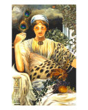 Plays With Feathers Giclee Print by Mary Rucker