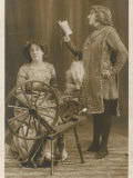 Sarah Bernhardt French Actress (Right) with Mrs. Patrick Campbell Who Doesn't Seem Very Excited Photographic Print by W&d Downey