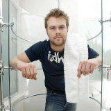 Daniel Bedingfield in His Room at the Grosvenor House Hotel Lámina fotográfica
