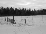Snow Scene- Gimli, Manitoba Lámina fotográfica por Keith Levit