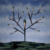 Paint Brush Art Tree Fotografie-Druck von Howard Sokol