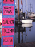 Seafood Signs Photographic Print