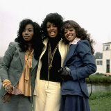 Three Degrees Singing Group at the Radio One Fun Day at Mallory Park Fotografisk tryk