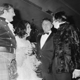 Elizabeth Taylor Joking with Nureyev and Richard Burton, March 1968 Photographic Print