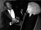 Chuck Berry Greets Woman at Film Premiere, 1988 Stampa fotografica