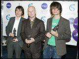 Radiohead at the 49th Ivor Novello Awards at the Grosvenor House, Hotel, Radiohead, May 2004 Fotografie-Druck