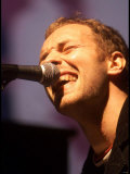 Chris Martin of Coldplay, One Big No Anti War Concert, Shepherds Bush Empire in London, March 2003 Photographic Print