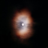 The Moon Behind Clouds Italy Lámina fotográfica The Moon Behind Clouds Italy Lámina fotográfica