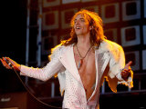 Justin Hawkins Lead Singer of the Darkness on the Main Stage at T in the Park Fotografie-Druck