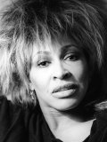 Singer Tina Turner on Tour Photographed in Her Hotel Room in Paris Fotografie-Druck
