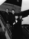 Gerry Marsden and the Pacemakers Rock and Roll Group Leave London for Tour of Switzerland Fotografisk tryk