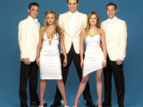 Pop Idol Finalists Gareth Gates, Zoe Birkett, Darius Danesh, Hayley Evetts and Will Young, Feb 2002 Photographic Print