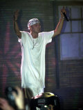 American Rap Singer Eminem in Concert in Hamburg, Germany, January 2001 Photographic Print