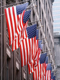 American Flags on Fifth Avenue, New York City Lámina fotográfica American Flags on Fifth Avenue, New York City Lámina fotográfica