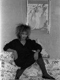 Singer Tina Turner on Tour Photographed in Her Hotel Room in Paris Fotografisk tryk