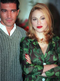 Madonna Ciccone with Her Co-Star Antonio Banderas in Evita Photographie