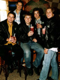 Take That Members are Robbie Williams Jason Orange Gary Barlow Mark Owen and Howard Donald Photographie
