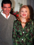 Madonna Ciccone with Her Co-Star Antonio Banderas in Evita Photographie