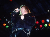 Meatloaf Rock Singer Performing on Stage at the Reading Rock Festival Fotografisk tryk