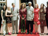 President Nelson Mandela and Prince Charles Meet the Spice Girls in Johannesburg, 1997 Lámina fotográfica President Nelson Mandela and Prince Charles Meet the Spice Girls in Johannesburg, 1997 Lámina fotográfica