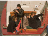 Take That in the Netherlands on a Canal Taxi after Their Final Concert as Fans Scream and Cry Fotografie-Druck