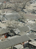 Beijing, Dongcheng District, Rooftop View of Traditional Beijing Hutong Area from Old Drum Tower Photographic Print by Walter Bibikow