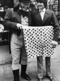 Harry Secombe Singer Comedian with Davy Jones of the Monkees Pop Group Photographic Print