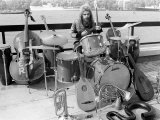 Roy Wood with All the Instruments He Played on His New Album Boulders, August 1973 Photographie