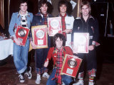 The Bay City Rollers Presented with Gold Discs Photographic Print
