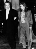 Midge Ure Singer and Member of Ultravox with Wife Annabel Giles Valokuvavedos Midge Ure Singer and Member of Ultravox with Wife Annabel Giles Valokuvavedos