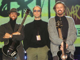 The Bee Gees at Brit Music Awards at Earls Court Where They Received Award Lámina fotográfica