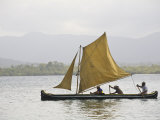 Panama, Comarca de Kuna Yala, San Blas Islands, Isla Tigre, Sailing Boat Photographic Print by Jane Sweeney