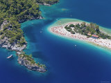 Blue Lagoon and Belcekiz Beach, Oludeniz, Near Fethiye, Mediterranean Coast, Turkey Photographic Print by Gavin Hellier
