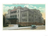 Binghamton, New York - Exterior View of the Kalurah Temple Posters