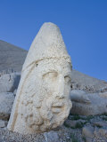 Ancient Carved Stone Head of Zeus, Nemrut Dagi, Unesco World Heritage Site, Turkey Photographic Print by Gavin Hellier