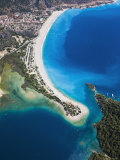 Blue Lagoon and Belcekiz Beach, Oludeniz, Near Fethiye, Mediterranean Coast, Turkey Photographic Print by Gavin Hellier