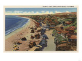 Laguna Beach, California - Aerial of Crystal Cove Prints