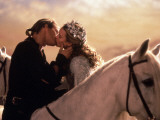 Buttercup and Westley Kissing on Horseback Plakáty