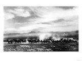 Death Valley, California - View of a Twenty Mule Borax Team Affiches