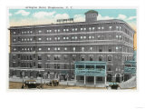 Binghamton, New York - Exterior View of the Arlington Hotel Photo