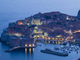 Croatia, Southern Dalmatia, Dubrovnik, Old Town and Harbour Photographie par Walter Bibikow