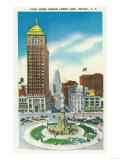 Buffalo, New York - Court Street View of Liberty Bank Bldg Posters