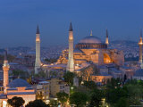 Aya Sofya Sultanahmet, Unesco World Heritage Site, Istanbul, Turkey Fotografisk tryk af Gavin Hellier