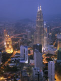 Petronas Twin Towers from Kl Tower, Kuala Lumpur, Malaysia Photographic Print by Demetrio Carrasco