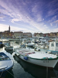 Croatia, Istria, Rovinj, Harbour Photographic Print by Walter Bibikow