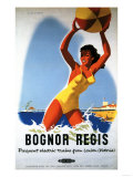 Bognor Regis, England - British Railways Girl and Beachball Poster Posters Bognor Regis, England - British Railways Girl and Beachball Poster Posters