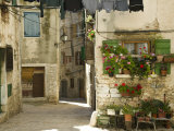 Croatia, Istria, Rovinj, Old Town Lámina fotográfica por Walter Bibikow