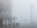 Piazza San Marco, Venice, Veneto, Italyfog Photographic Print by Peter Adams