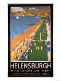 Helenburgh, Scotland - Crowds along Clyde Coast Beach Railways Poster Posters Helenburgh, Scotland - Crowds along Clyde Coast Beach Railways Poster Posters